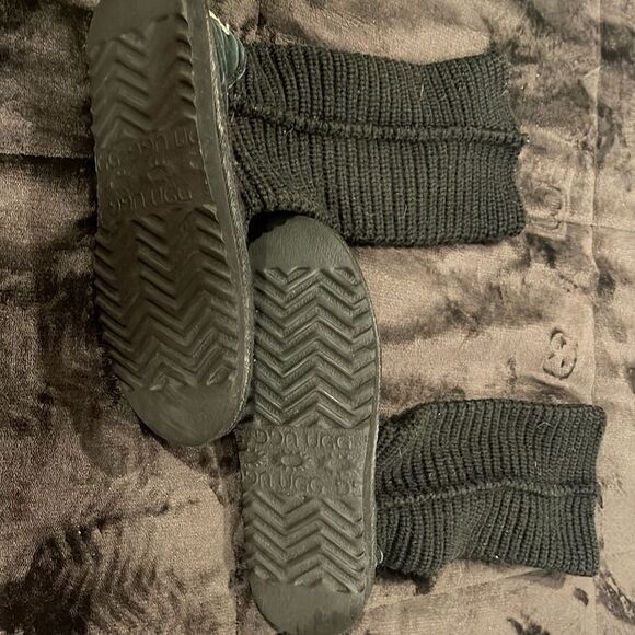 Ugg black sweater boots size 6 - Picture 4 of 5